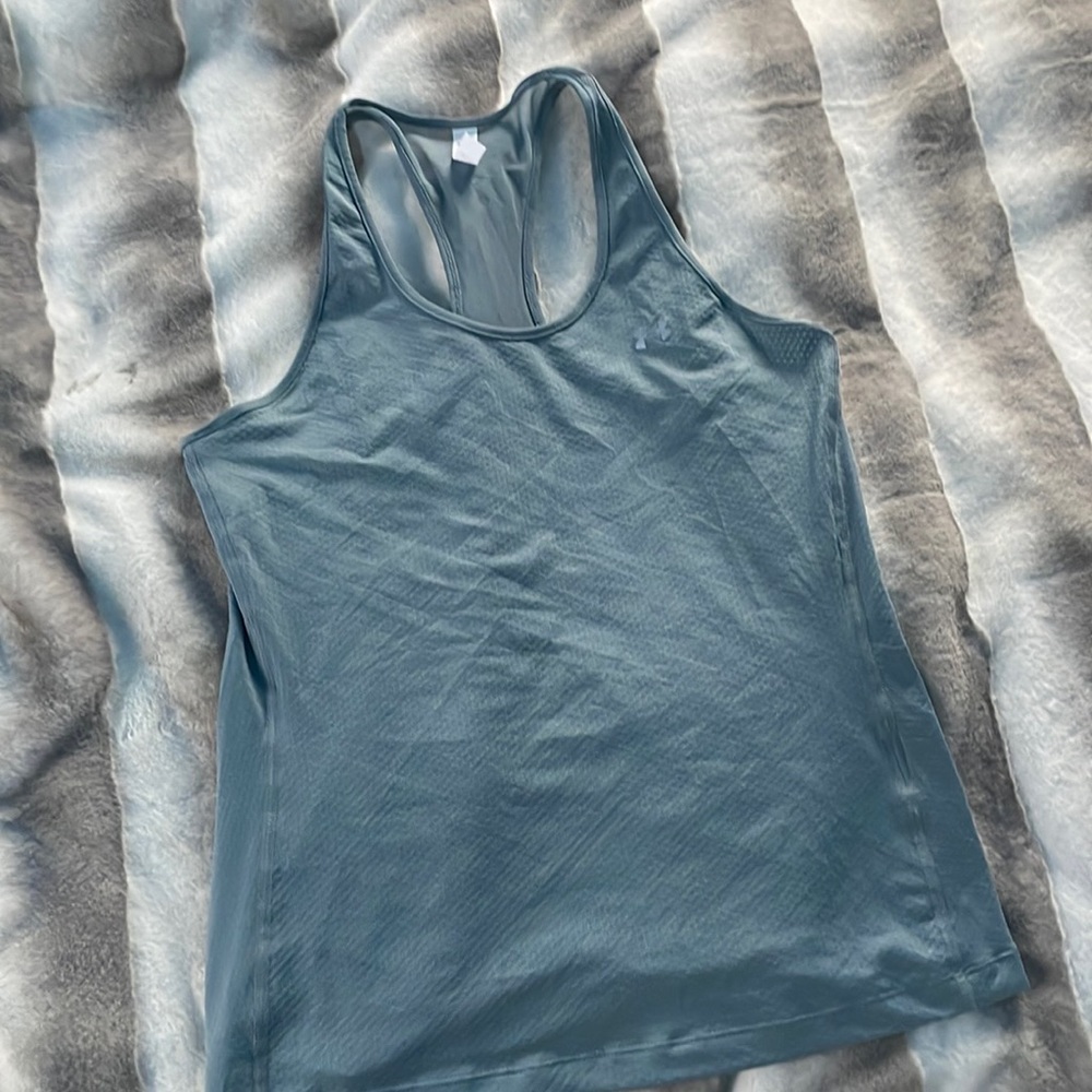 New under armor, bluish, gray workout, tank top